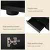 Sideboard with LED, Black High Gloss, TV Cabinet, Highboard, Buffet Cabinet for Dining Room