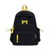 Schoolbag Korean School Bag Female College Student Junior High School Girl Heart Embroidery Bow Backpack Female Lightweight Travel Backpack
