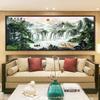 5D New Living Room Large Painting Diamond Embroidery Full of Diamond Landscape Painting Stick Diamond Cross Embroidery Water Wealth Diy Mosaic Art