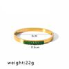 Stainless Steel New Waterproof Cubic Zirconia Bangles Antihistamine Bracelets Tarnish Free Jewelry for Women Wholesales Gifts