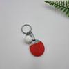 3D Table Tennis Pendant Keyrings Keychains Sports Small Table Pingpong Keychain Cute Sports Keychain Pingpong Pendant