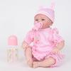 Lifelike Baby Reborn Dolls Rooted Mohair Silicone Vinyl Fake Newborn Doll Baby