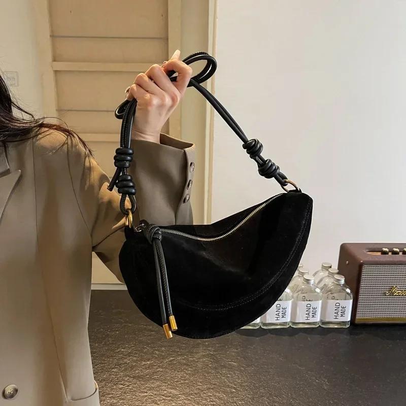 Super oblíbená dámská kabelka z umělého semiše, semišová, nová crossbody kabelka přes rameno, retro kabelka