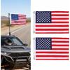 2 PCS Car American Flag, Double-sided Heavy-duty USA Flag for LED Whip Light & Antenna Pole, Star Stripe Pattern Outdoor Decoration Accessory, for