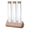 Spices Rack Organizer Sealed Transparent Glass Storage Bottle With Cork 150ml Heat-Resistant Clear Glass Container For Coffee