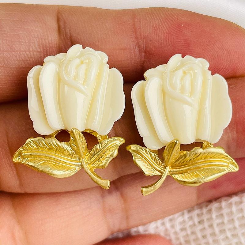 

Барокко Женщины Девушки Классические Эмалевые Броши-Тюльпаны Серьги Мода Винтаж Элегантная Леди Цветочные Значки Ювелирные Аксессуары Набор