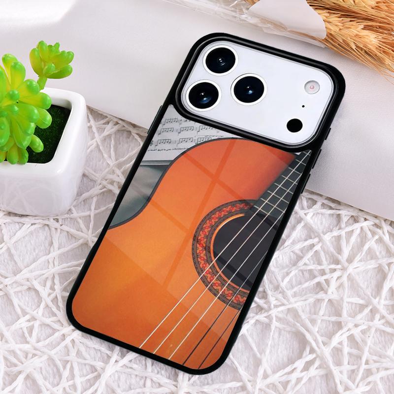 Guitar Music Phone Case for iPhone 17 Air 16 15 11 12 14 13 Pro Max Shockproof Cover