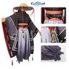 Original Genshin Impact Black Main Cosplay Costume Set Polyester Fabric Game Theme Characters)