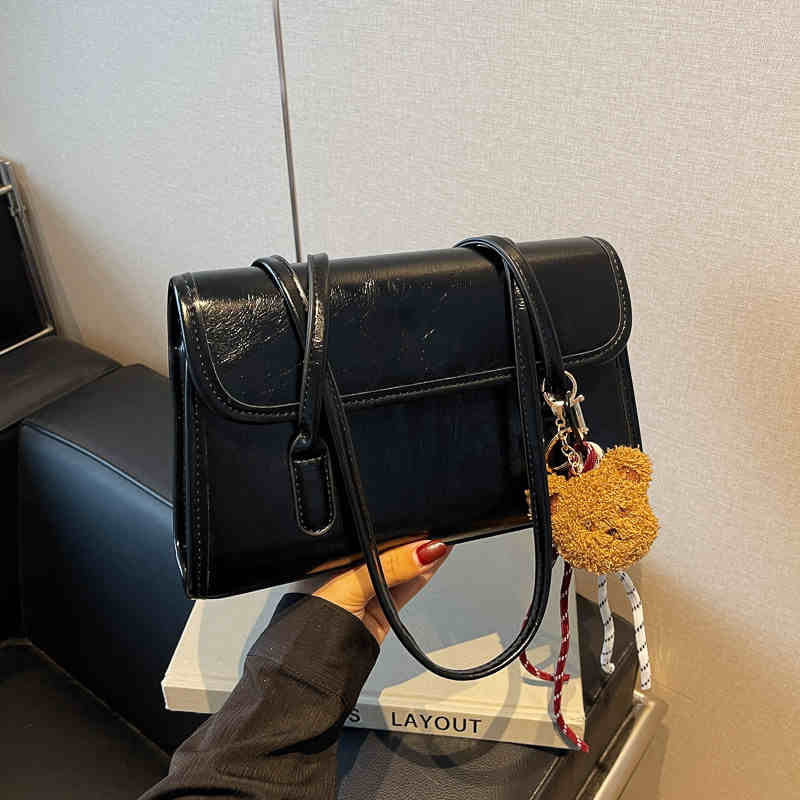 

Новые женские сумки большой вместимости Осень Зима Винтажная универсальная женская сумка через плечо для поездок на работу Текстурированный клапан Квадратный рюкзак