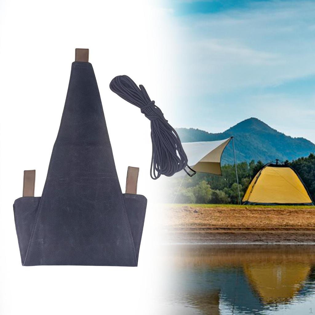 Folding Canvas Seat for Camping with Tripod Stool Cloth
