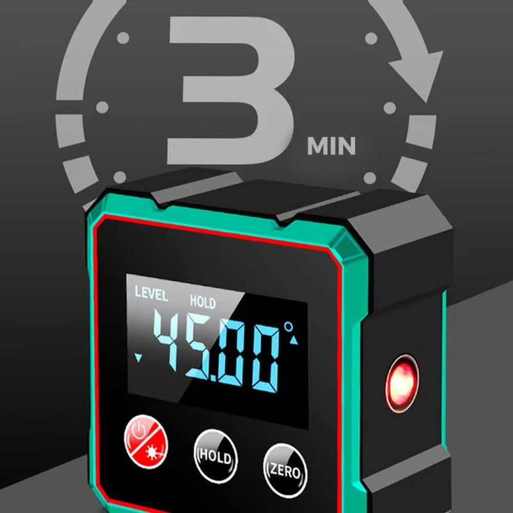 Laser Gauge Digital Angle Gauge 0-90° Range Inclinometer Magnetic Protractor  DIY Projects