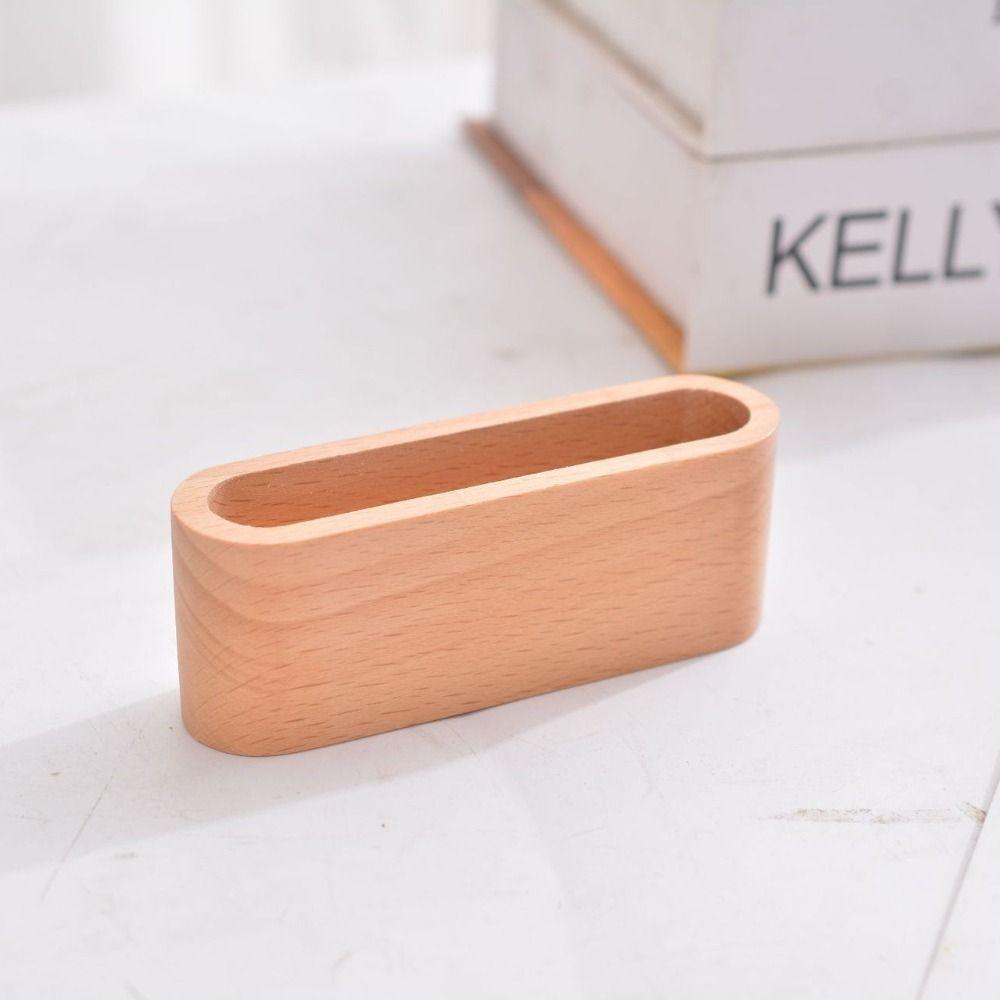 Display Device Stationery Wooden Business Card Holders Cards Stander Card Organizer Cards Holder