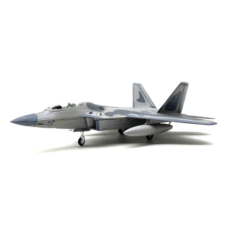 1:100 Scale United States F-22 Fighter Raptor Model & Display Stand Collection Gift F22 Alloy Model Plane Mini Home Decoration