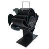 Fireplace Fan Stove Fan 6 Blades Heat Powered Quiet Fan Powerless Fan for Improved Heat Distribution and Overheat Protection