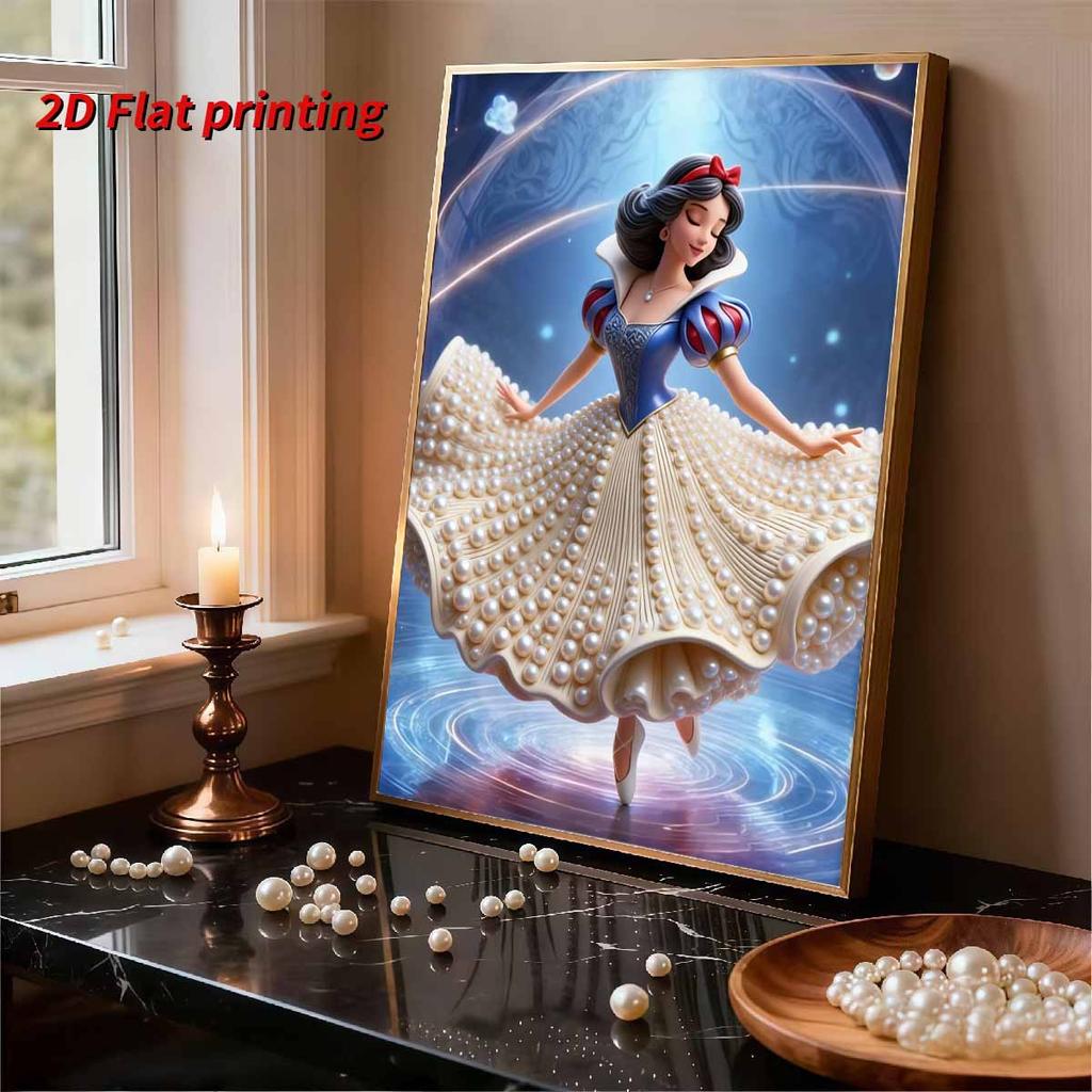 Disney Pearl Painting Snow White Art Set Handmade Pearl Artwork for Wall Decoration  A Beautiful Gift for Home or Office Environments