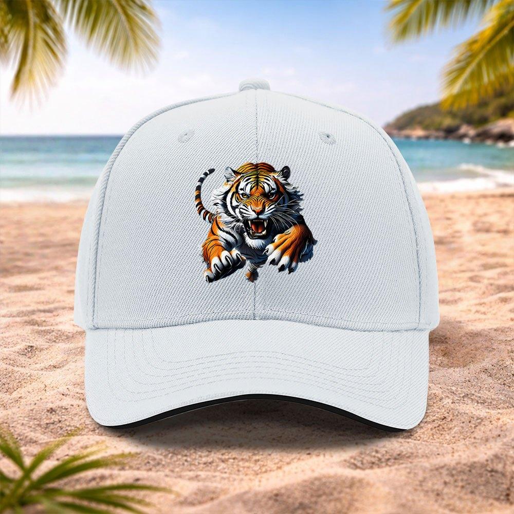 Overbearing Tiger Baseball Cap  Lightweight Adjustable Unisex Cap for Running Fitness  Outdoor Activities