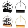 Metal Scent Stand with Lower Tray, Iron Display Piece with Top Handle for Living Room, Bedroom, Study, or Tea Room Y5GB
