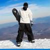 Mens Winter Ski Pants Waterproof Windproof Loose Fit Casual Workwear With Large Pockets Snowboarding