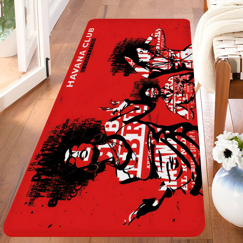 H-Havana C-Club Floor Mat Non-Slip Laundry Room Mat Laundry Decor Balcony Child Living Room Bedside Mats