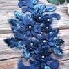 3D Flowers Wedding Gown Appliques Rhinestone Lace Appliques Appliques Embroidery Sew Patch