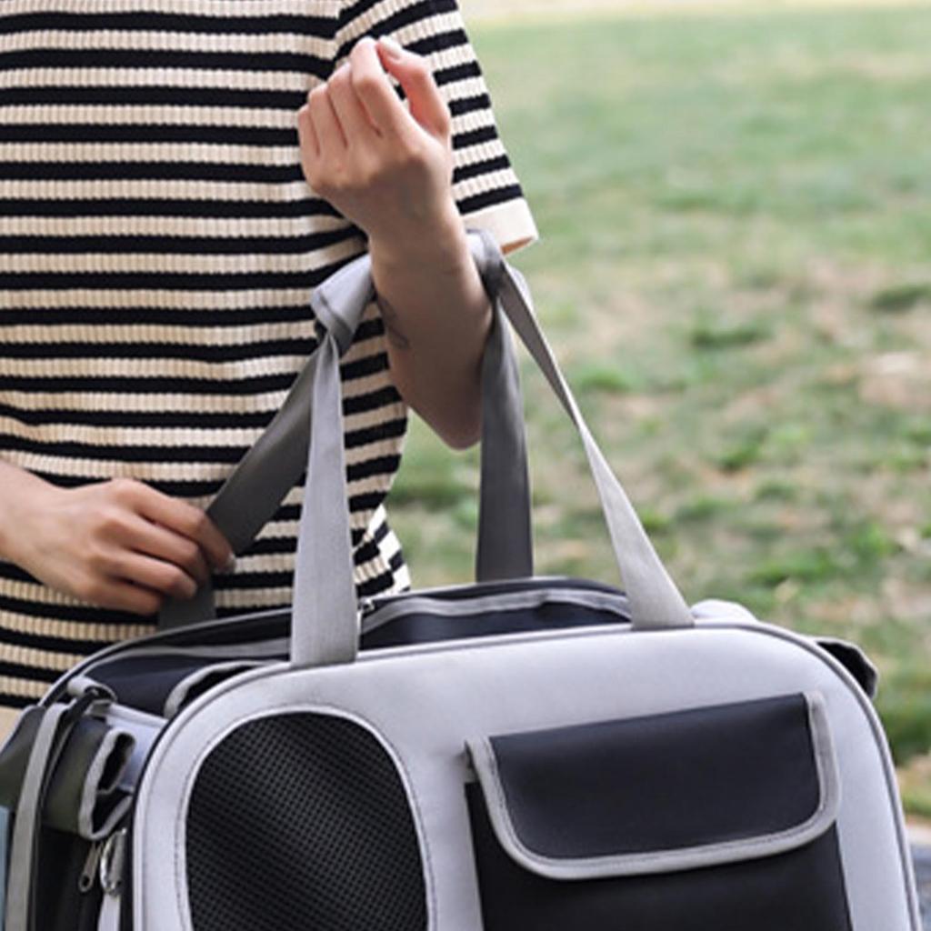 Pet Carrier Large Capacity Portable Single Shoulder Dog Pet Bag with Ventilation Window for Outdoor Travel