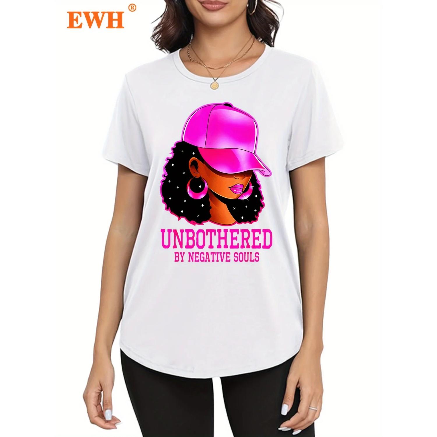 African American Queen Fashionable Sleeveless T-Shirt for Black Women Allseason Apparel Casual Style Tee Knitted Texture S