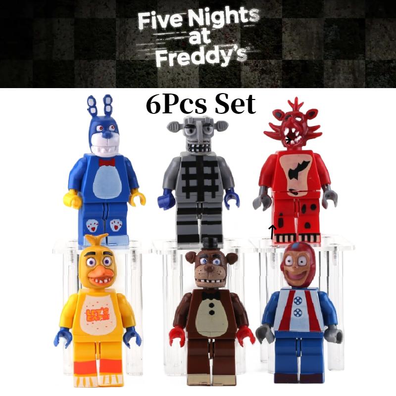 At Nights Five Freddys Minifigures Cartoon Building Blocks Diy Toys Kids Gift