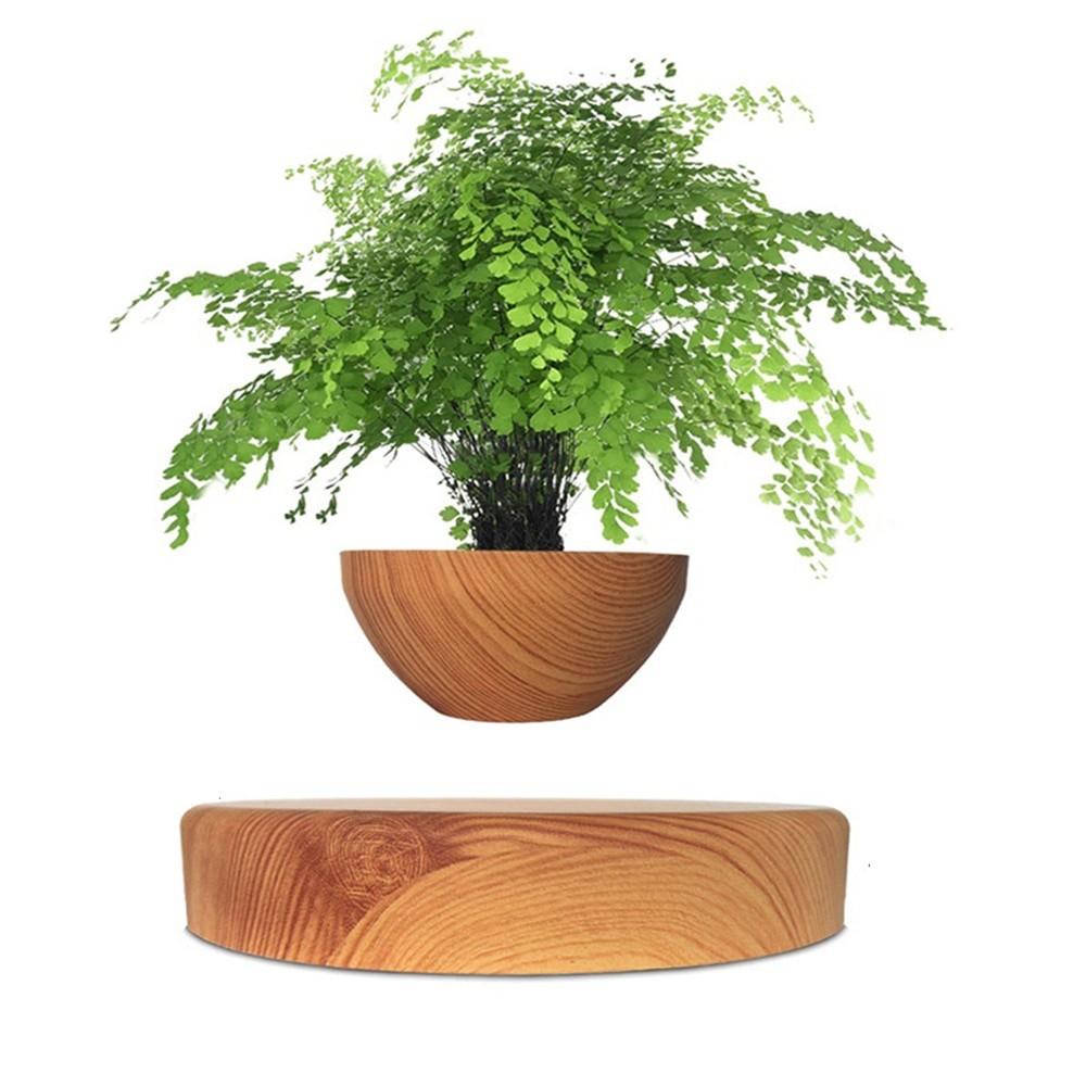 Household Levitating Air Bonsai Pot Rotation Flower Pot Planters Potted Plant Without Plants Magnetic Suspension Floating Pot