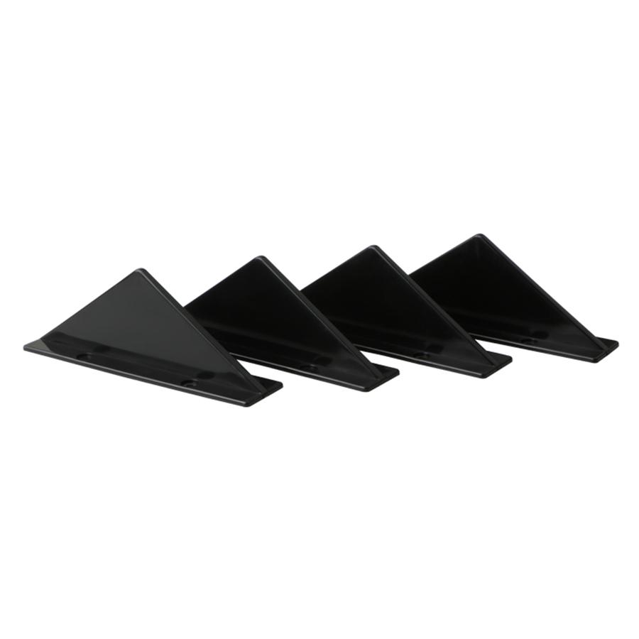 4Pcs Spoiler Car Back Bumpe Car Rear Bumper Lip Diffuser Shark Fin Plane 15*3*5
