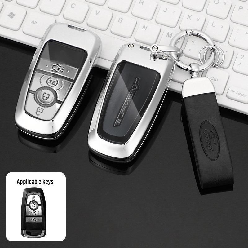 Premium Metal Protective Key Case for Ford Mondeo - Unisex Design