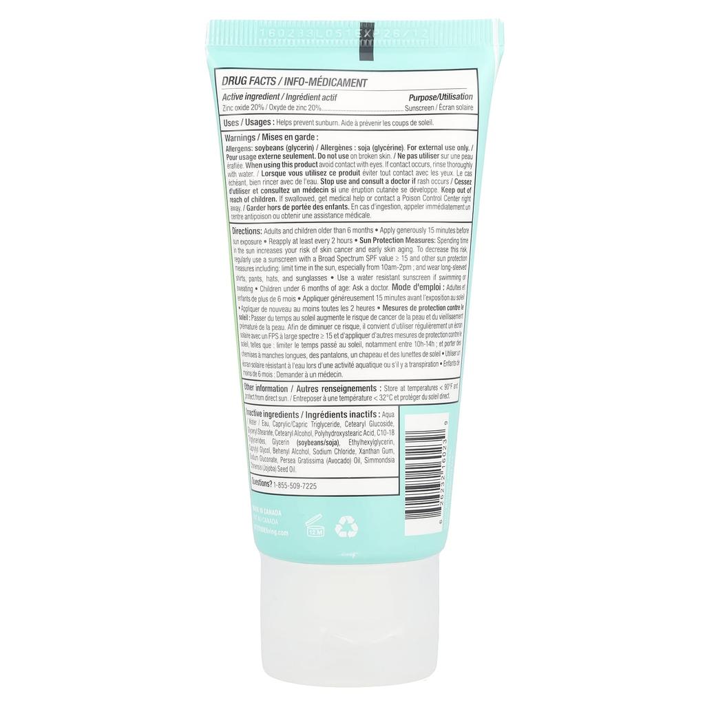 Sunly, Mineral Face Sunscreen, Spf 30, Fragrance Free, 75G(2.6Oz)