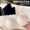 Women Lace Wireless Bra Thin Straps Push Up Comfort Everyday Lingerie
