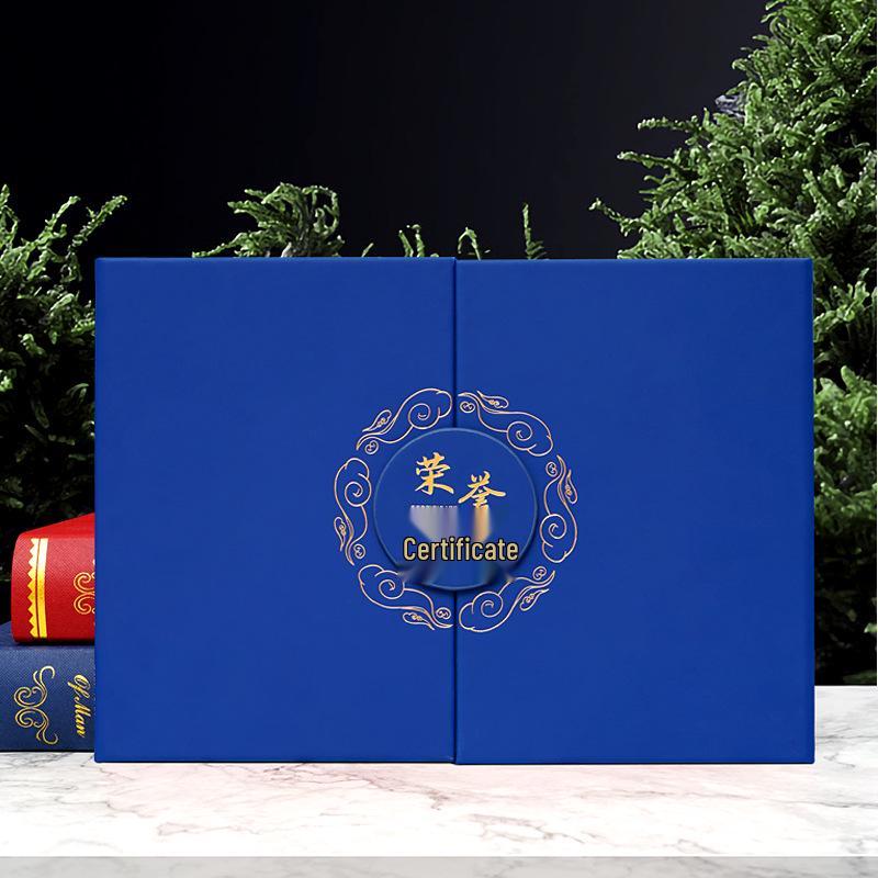 Custom National Leather Tri-Fold Certificate Holder for Awards & Graduation