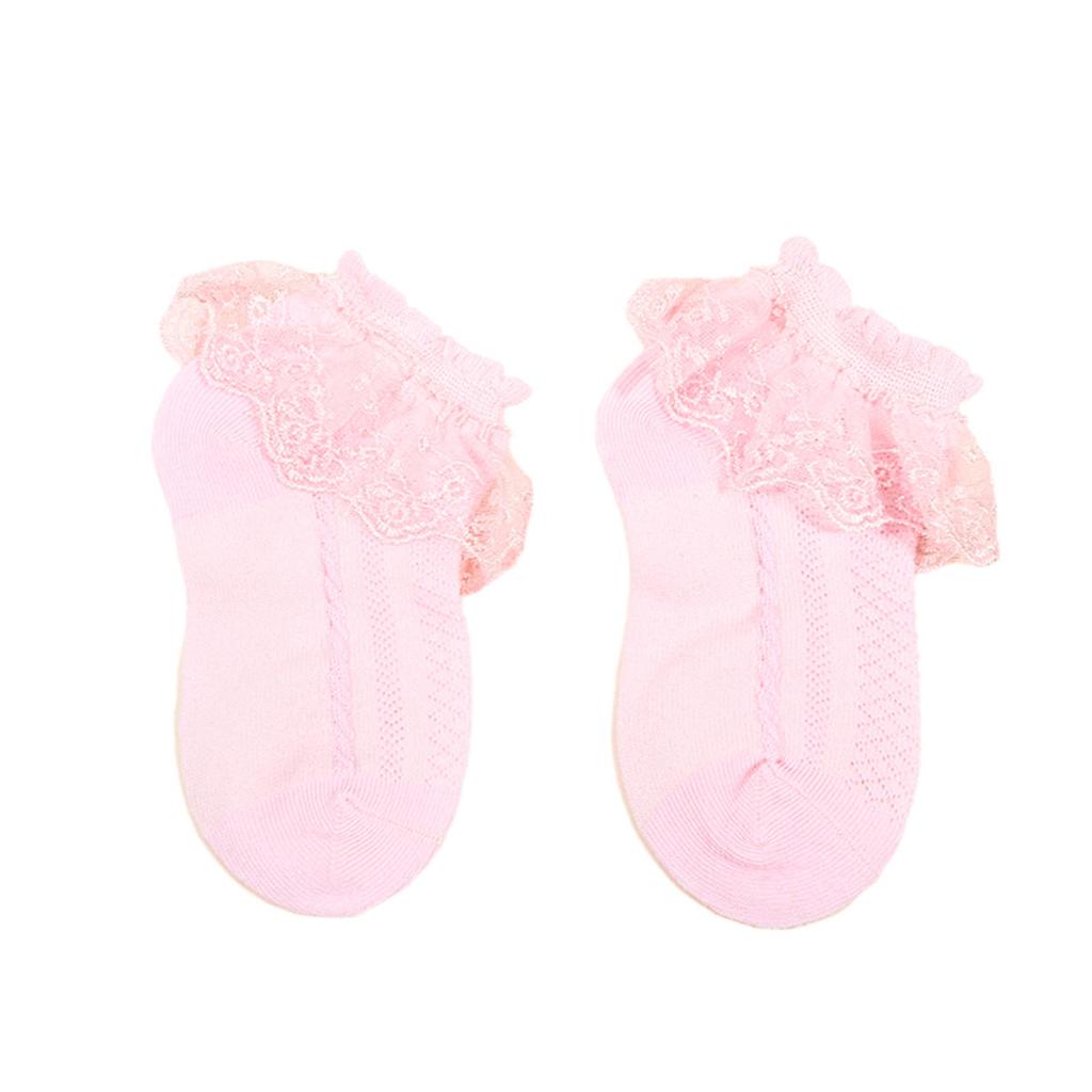 Baby Girls Kids Socks Lace Ruffle Princess Mesh Children Short Breathable Cotton  Dance Toddler Socks