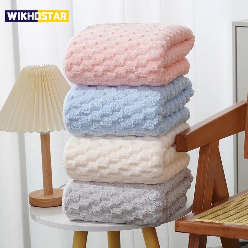 Coral Cloud Velvet Towel Thickened Bath Strong Water Absorption Microfiber Quick-drying Skin-friendly Face Wash Towel