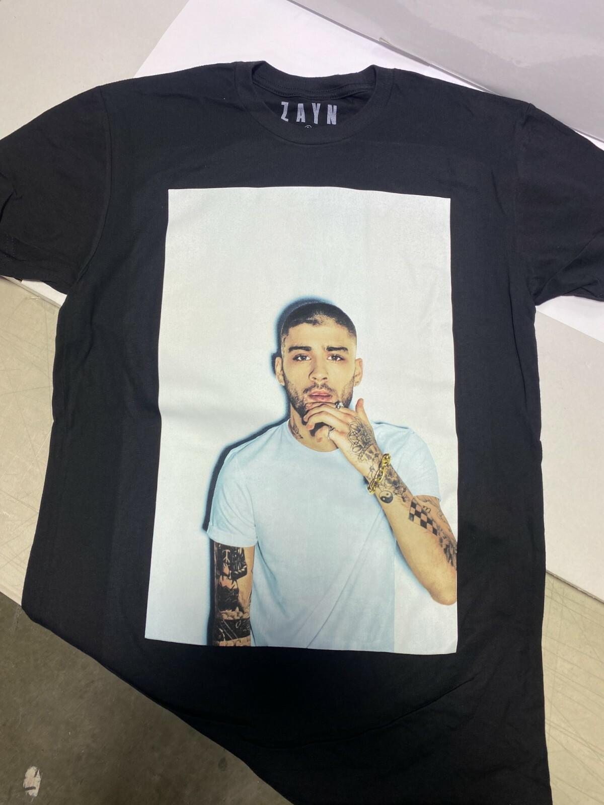 ZAYN Photo T SHIRT Brand New Official NEW! Zayn White on White Photo T-Shirt XXXXL