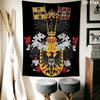 German Empire Wall Tapestry Aesthetic Wall Hanging Printed Fabric Blanket Decorative Tapestries for Bedroom Living Room Home Decor