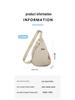 Trendige Damen Nylon Crossbody Brusttasche mit breitem Riemen und hochwertigem Buchstaben-Design