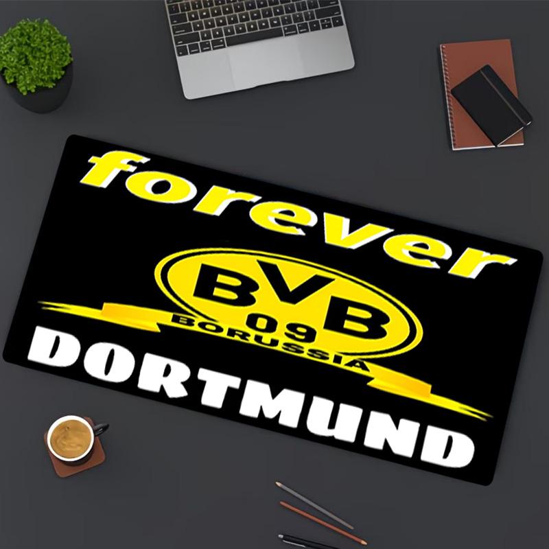 Tapis de Souris Impression Borussia Dortmund, pour Clavier Pad Ordinateur Portable Mat pour Bureau Utilisation à Domicile, Décoration de Bureau, Cadeau d'Anniversaire Parfait pour les Joueurs