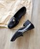 Button Loafers for [Sest] Women, LL, Black, dtp2200-BLK-LL