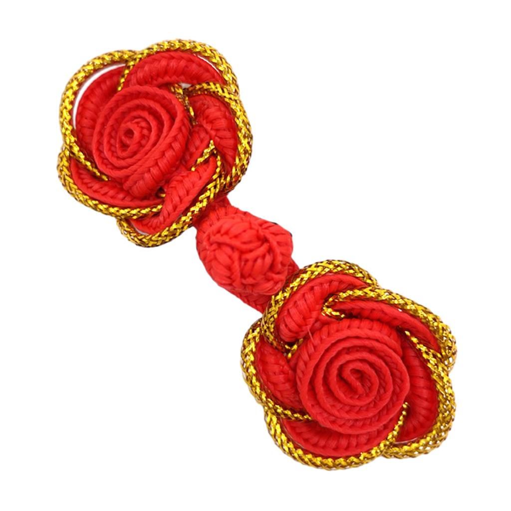 Hand Sewing Flower Button Fasteners Chinese Knot Closure Cheongsam Frog Buttons Silk Buckle Clothes Tang Suit Decoration
