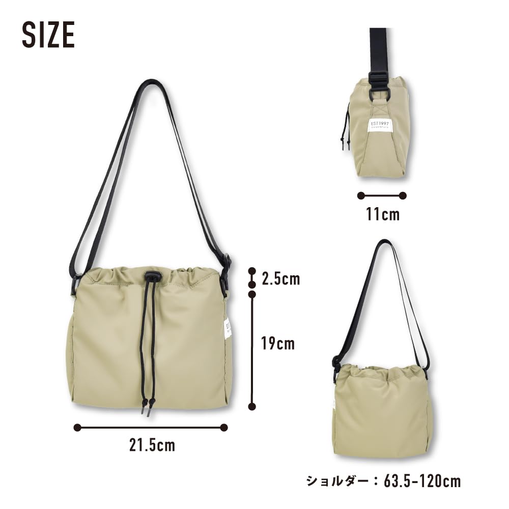 Aventura Soft Drawstring Shoulder Bag SFS-30727, Beige