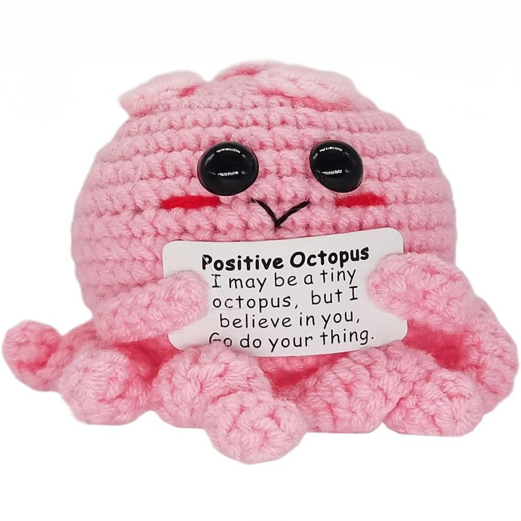 Cross-Border Sale: Cute Wool Crochet Octopus & Emoji Doll Decoration