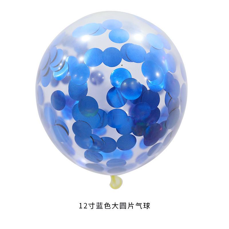 12 Inch Round Sequined Transparent Latex Balloon Birthday Wedding Opening Event Shopping Mall Decoration Party Decoration Supplies
