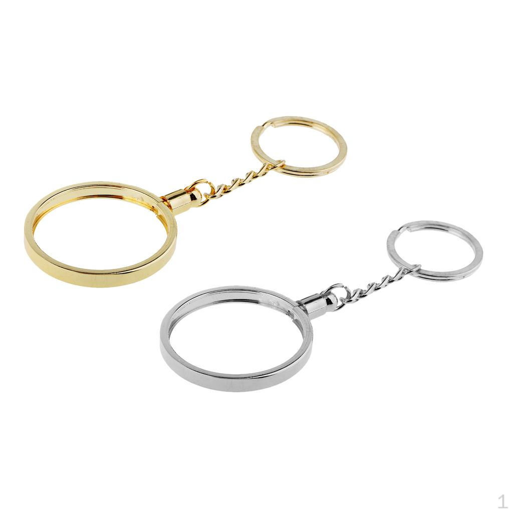 

2x Vintage Coin Holder Keychain 0mm