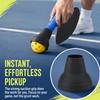 2pcs Suction Cup Design Tennis Ball Retriever Rubber Paddle Ball Picker  Outdoor Court