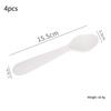 1/2/4Pcs Simple Children Tableware Plastic Baby Feeding Spoon Toddler Training Eating Utensils For Dessert Fruit
