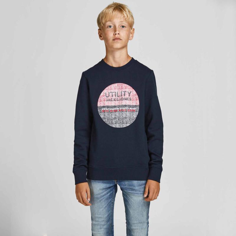 

Толстовка из флокированной хлопковой смеси с длинными рукавами JACK & JONES