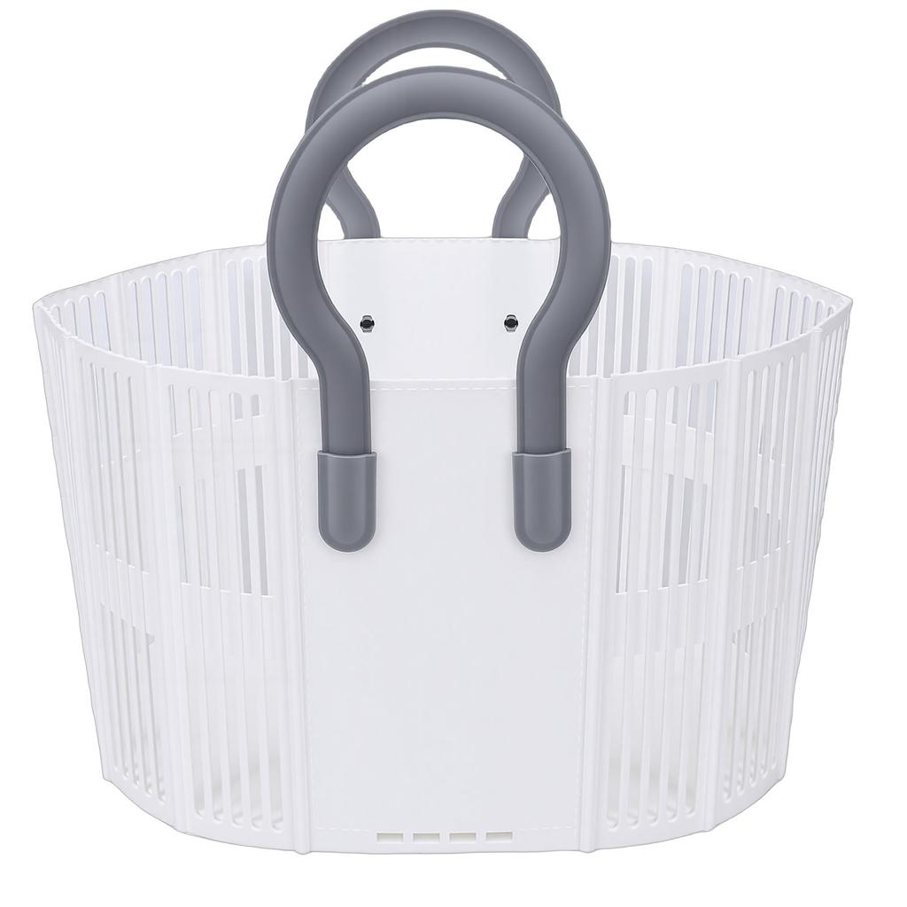 Foldable Laundry Basket Large Capacity Clothes Hamper with Handles Hollow Multipurpose Storage for Bathroom Laundry Room Home