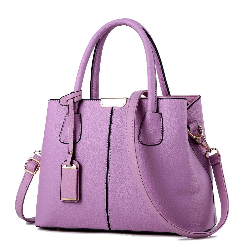 Shaping PU Leather Handbag  Stylish Versatile Tote Shoulder Bag  Large Capacity Crossbody Bag with Adjustable Straps Zip Closure